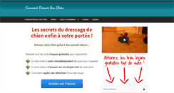 Desktop Screenshot of commentdressersonchien.net