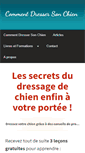 Mobile Screenshot of commentdressersonchien.net