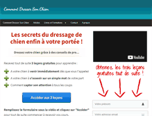 Tablet Screenshot of commentdressersonchien.net